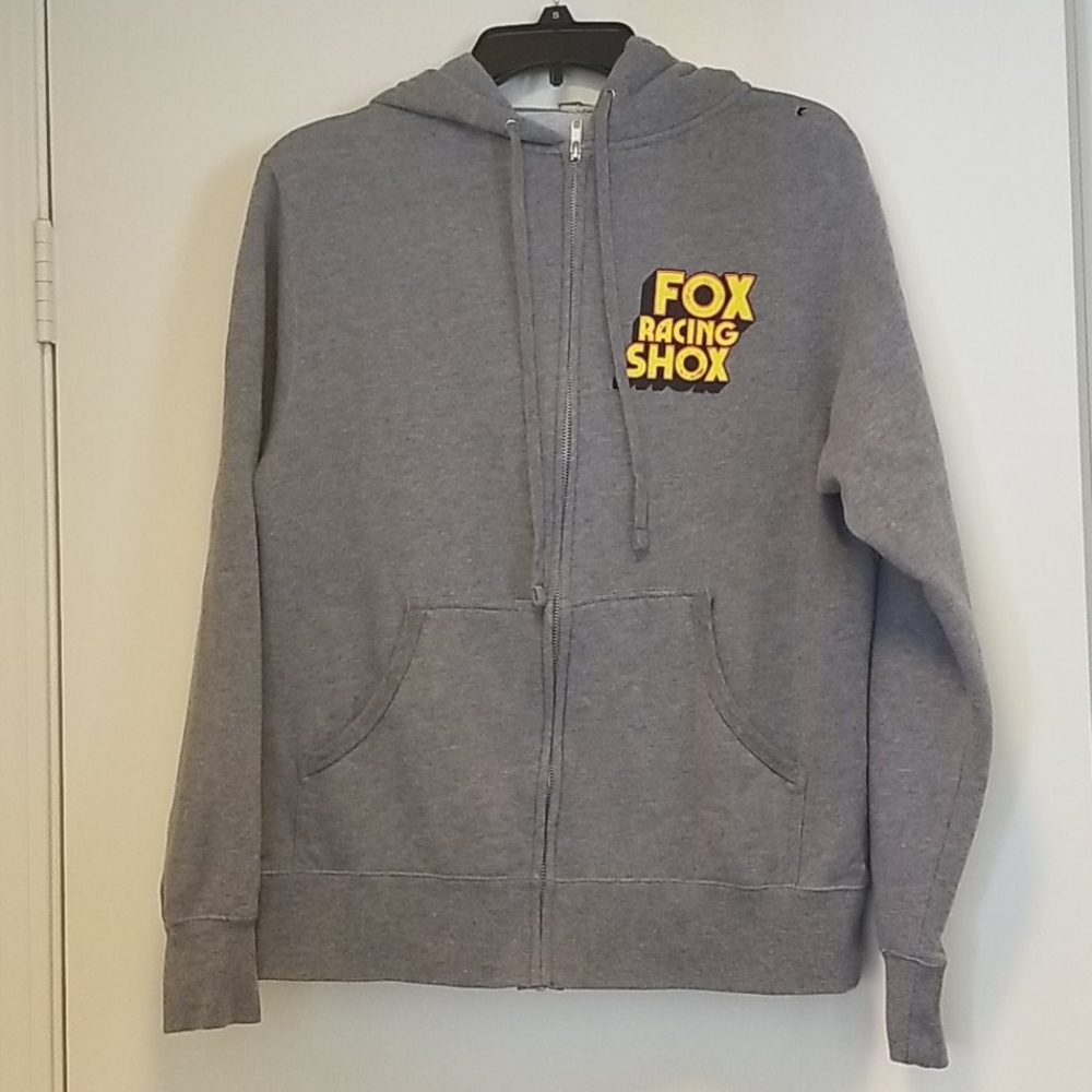 Fox Racing Shox Zip hoodie Grey Size Small